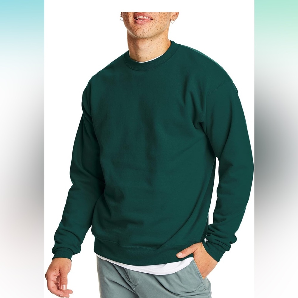 Hanes Mens Fleece Crewneck